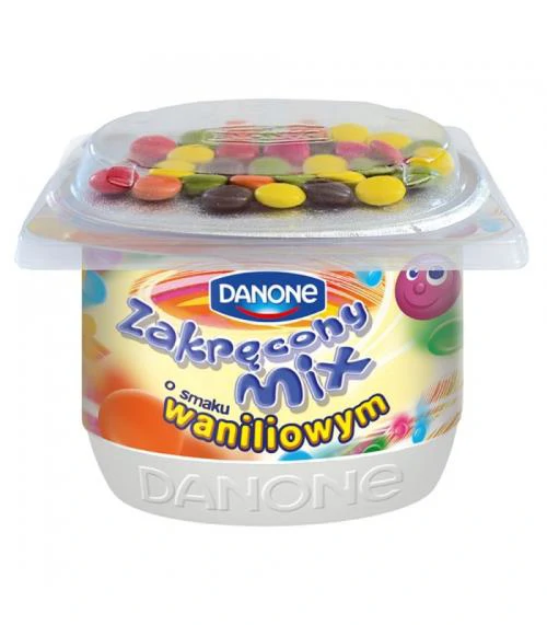 JOGURT ZAKRECONY MIX WANILIA 125G DANONE