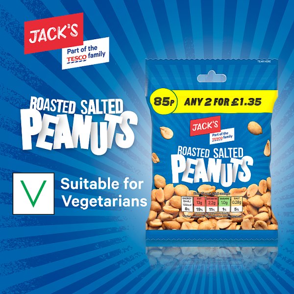 Jack's Roasted Salted Peanuts 75g