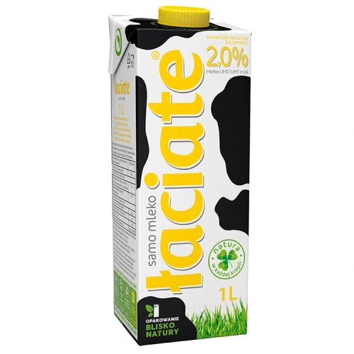 MLEKO UHT LACIATE 2% 1L ZOLTE MLEKPOL