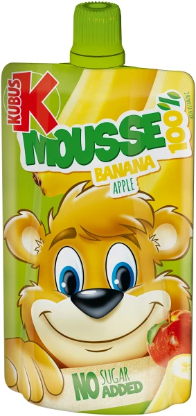 MUS KUBUS Z OWOCOW 100G BANAN JABLKO SASZ MASPEX