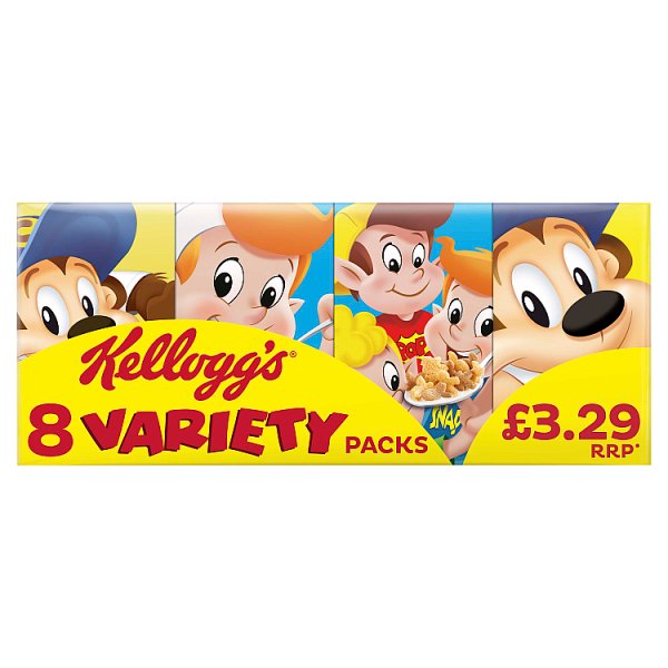 Kellogg's Variety Pack Breakfast Cereal 196g