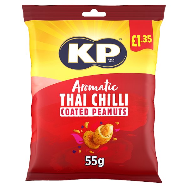 KP Aromatic Thai Chilli Coated Peanuts 55g