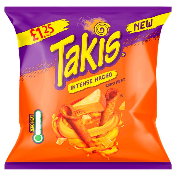 Takis Intense Nacho Seasoned Cheese Flavour Fried Corn Snack 55g