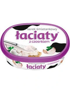 SEREK SMIETANKOWY LACIATY Z CZOSNKIEM 135G MLEKPOL