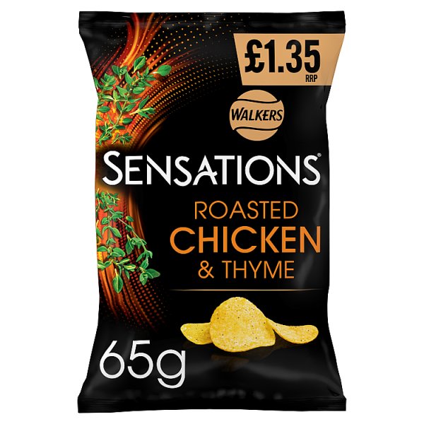 Walkers Sensations Chicken & Thyme Sharing Crisps 65g