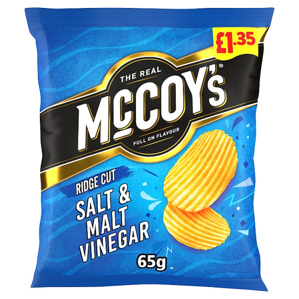 McCoy's Salt & Malt Vinegar Crisps 65g