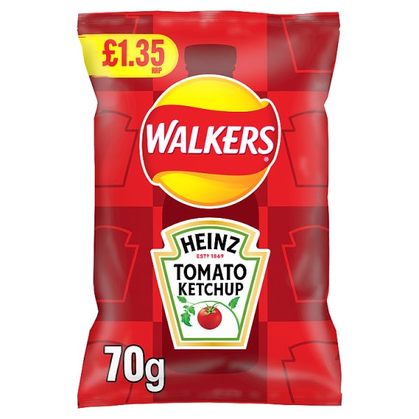 Walkers Heinz Tomato Ketchup Sharing Crisps 70g