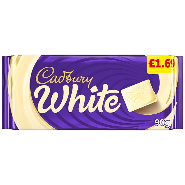 Cadbury White Chocolate Bar 90g
