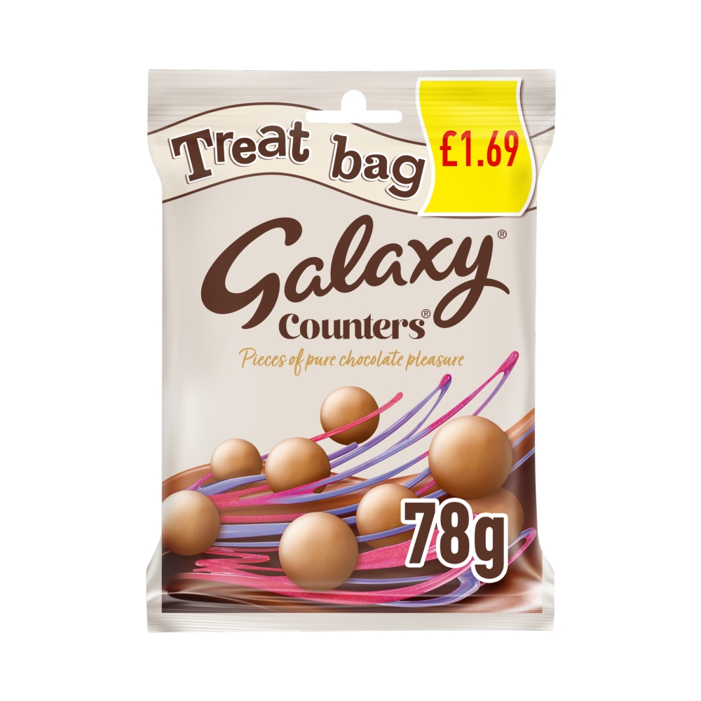 Galaxy Counters Milk Chocolate Buttons Treat Bag 78g