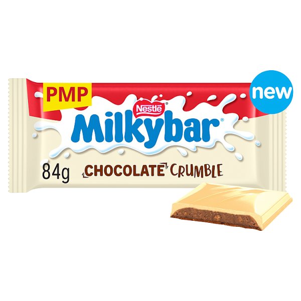 Milkybar Chocolate Crumble White Chocolate Bar 84g
