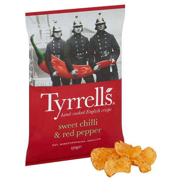 Tyrrells Sweet Chilli & Red Pepper Sharing Crisps 150g