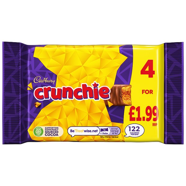Cadbury Crunchie Chocolate Bar 104.4g