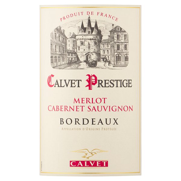 Calvet Prestige Merlot Cabernet Sauvignon 75cl