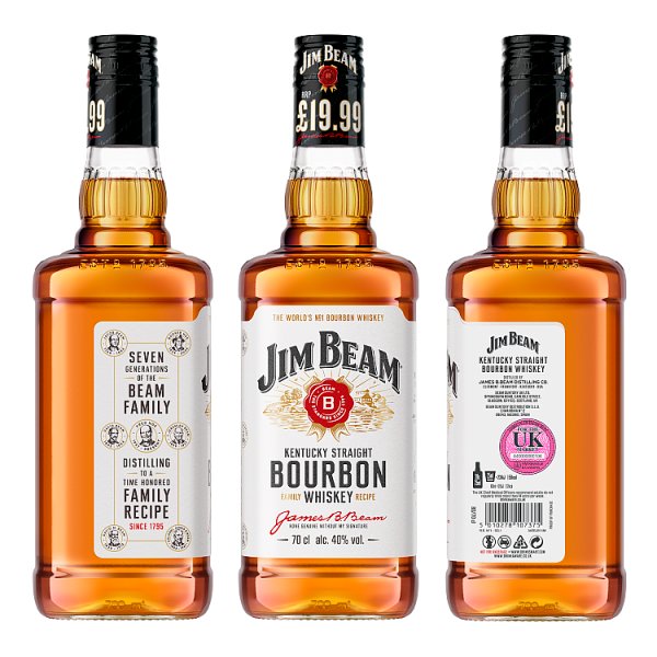 Jim Beam Bourbon Whiskey 70cl