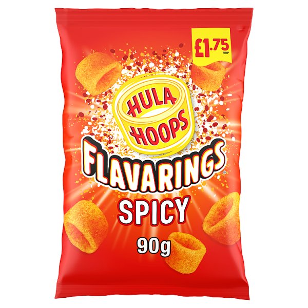 Hula Hoops Flavarings Spicy Crisps 90g