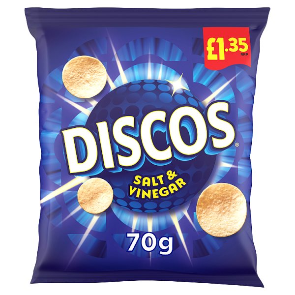 Discos Salt & Vinegar Crisps 70g