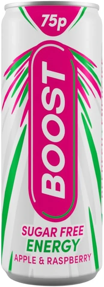 BOOST APPLE & RASPBERRY SUGAR FREE 250ml Can
