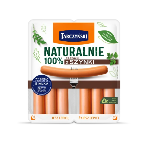 TARCZYNSKI NATURALNIE PAROWKI 100% Z SZYNKI 200G