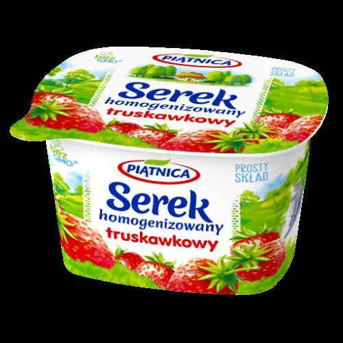 SEREK HOMOGENIZOWANY TRUSKAWKOWY 150G PIATNICA