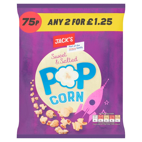 Jack's Sweet & Salted Pop Corn 50g