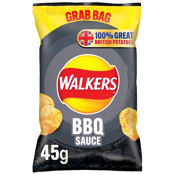 Walkers BBQ Sauce Grab Bag Crisps 45g