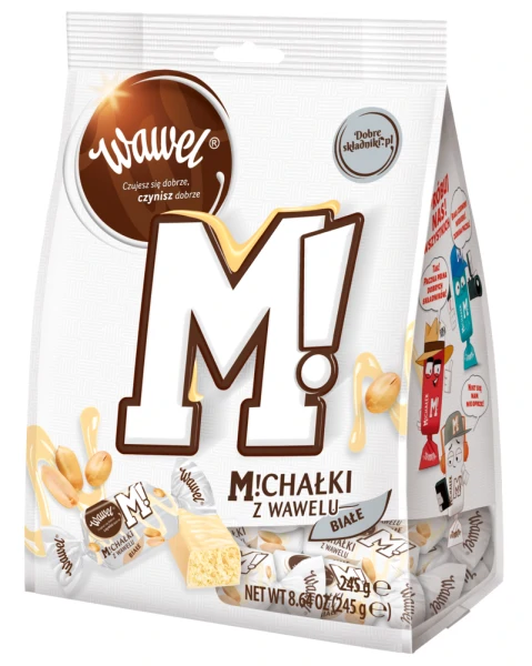 CUKIERKI MICHALKI BIALE 245G WAWEL