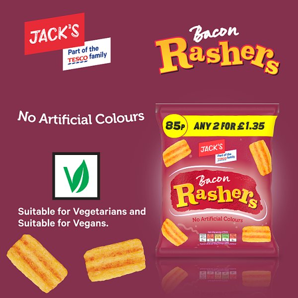 Jack's Bacon Rashers 60g