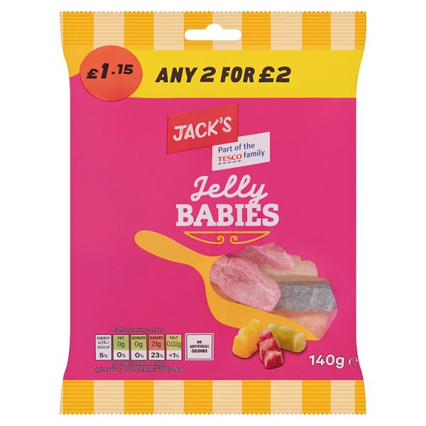 Jack's Jelly Babies 140g
