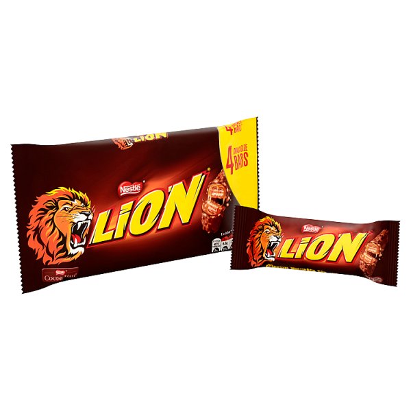 Lion Milk Chocolate Snacksize Bar 4 Pack Multipack 120g