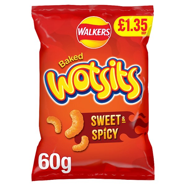 Walkers Wotsits Sweet & Spicy Crisps 60g