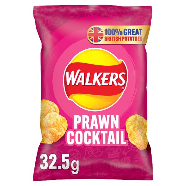 Walkers Prawn Cocktail Crisps 32.5g