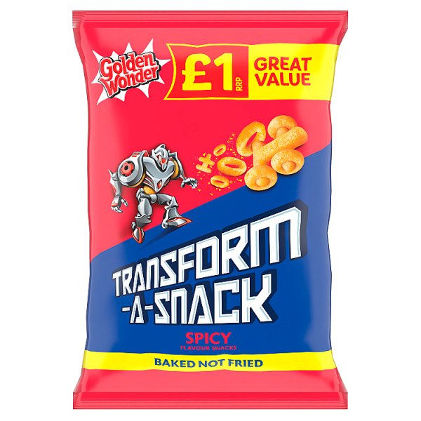 Golden Wonder Transform-A-Snack Spicy Flavour Snacks 56g