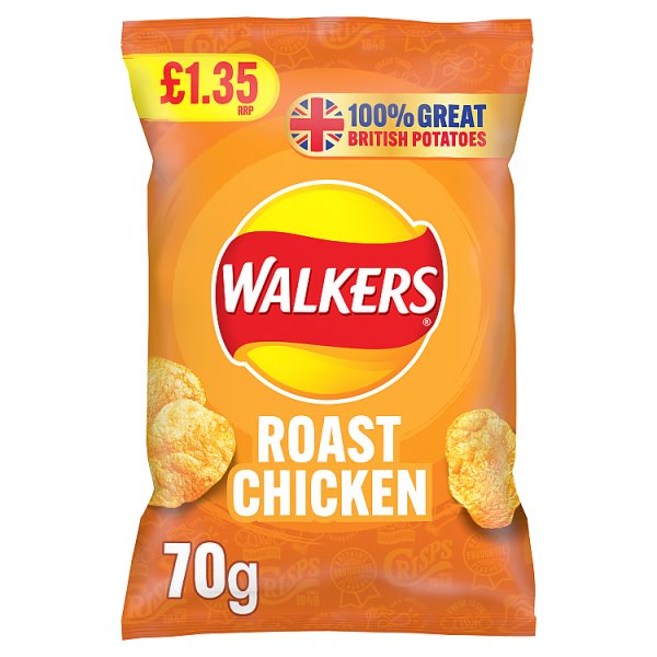 Walkers Roast Chicken Sharing Crisps 70g