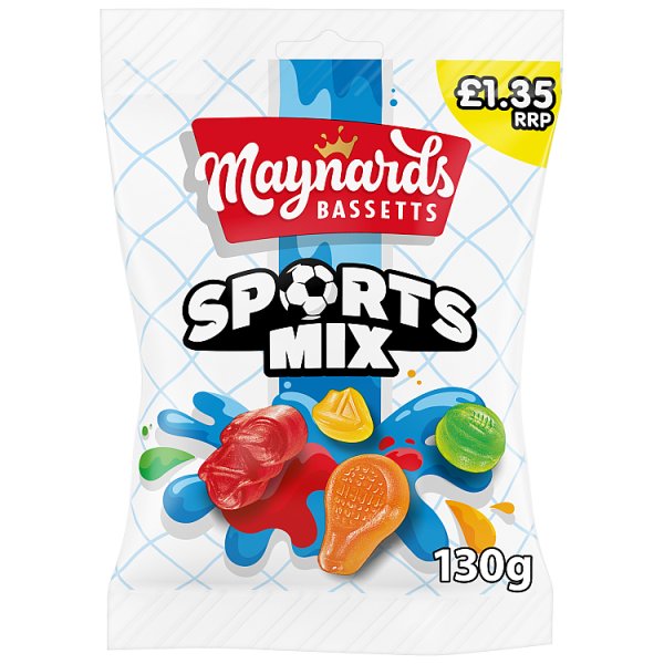 Maynards Bassetts Sports Mix Sweets Sharing Bag 130g