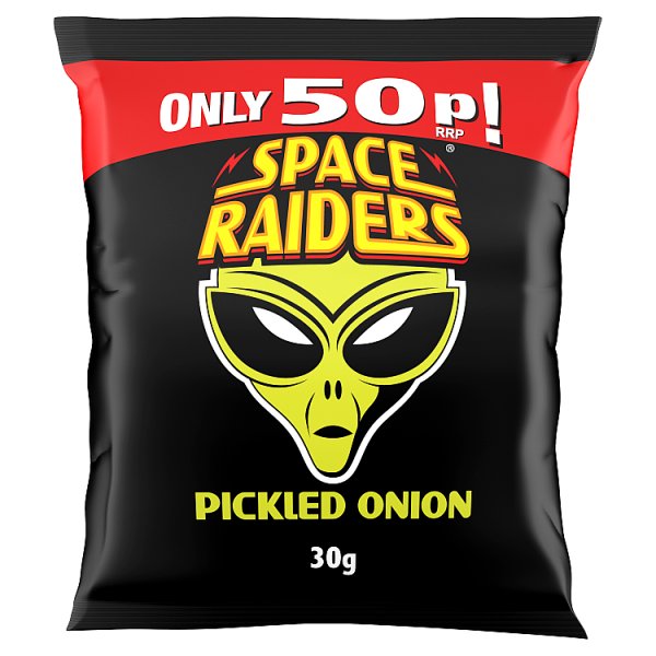 Space Raiders Pickled Onion Crisps 30g