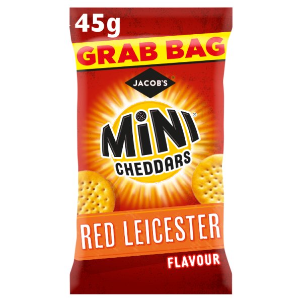 Jacob's Mini Cheddars Red Leicester 45g
