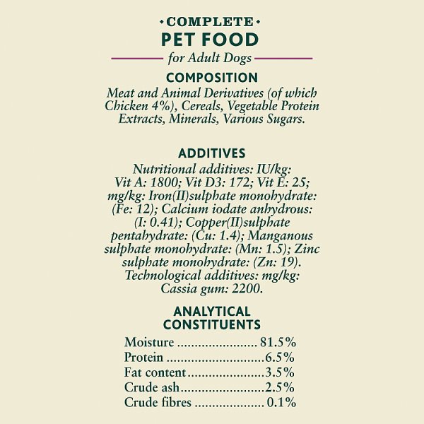 WINALOT Classics Mixed in Jelly Chicken Wet Dog Food 400g