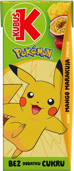 NAPOJ KUBUS POKEMON MANGO MARAKUJA 200ML KART