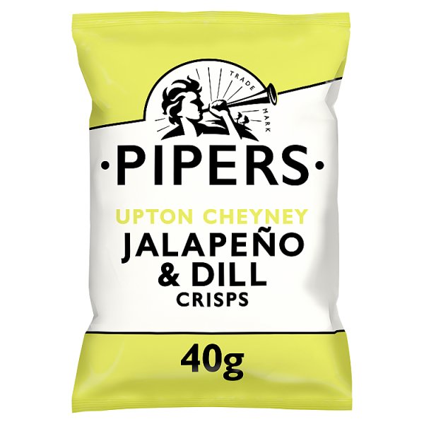 Pipers Upton Cheyney Jalapeño & Dill Crisps 40g