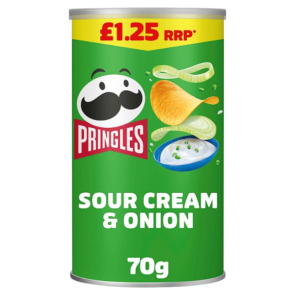 Pringles Sour Cream & Onion Sharing Crisps 70g