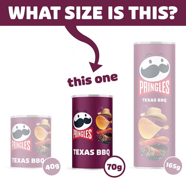 Pringles Texas BBQ Snacking Crisps 70g