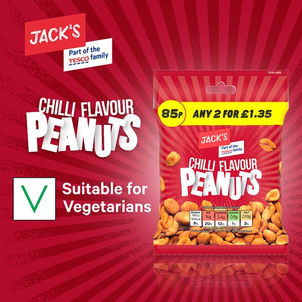 Jack's Chilli Flavour Peanuts 55g