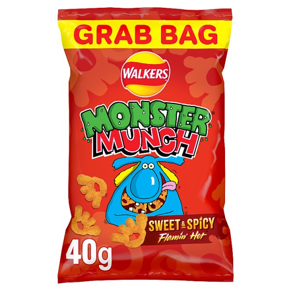 Walkers Monster Munch Sweet & Spicy Grab Bag Crisps 40g