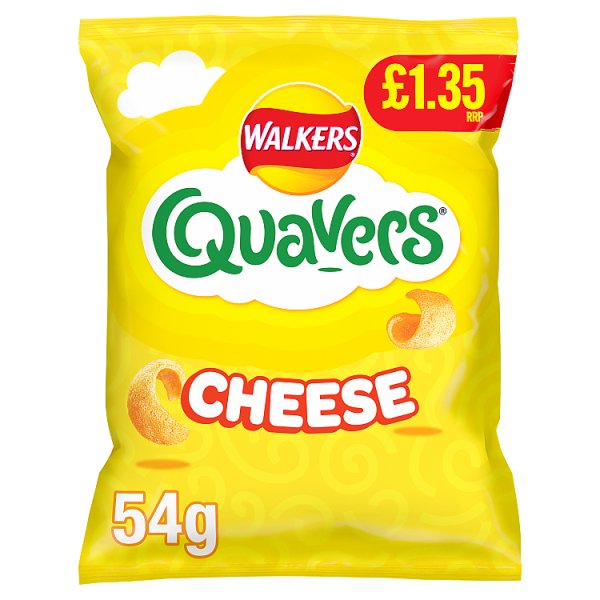 Walkers Quavers Cheese Snacks Crisps 54g