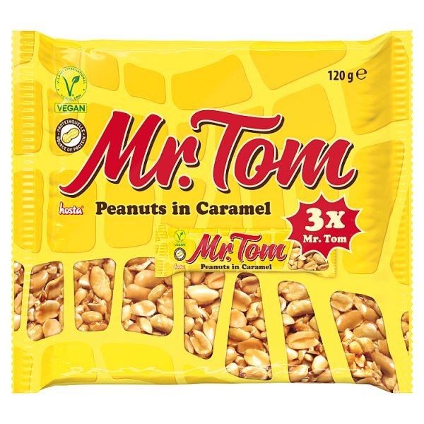 Mr. Tom Peanuts in Caramel 3 x 40g (120g)
