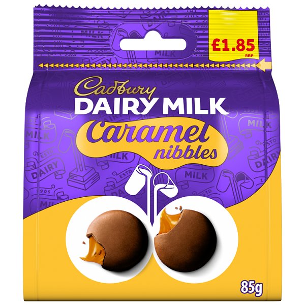 Cadbury Dairy Milk Caramel Nibbles Chocolate Bag 85g
