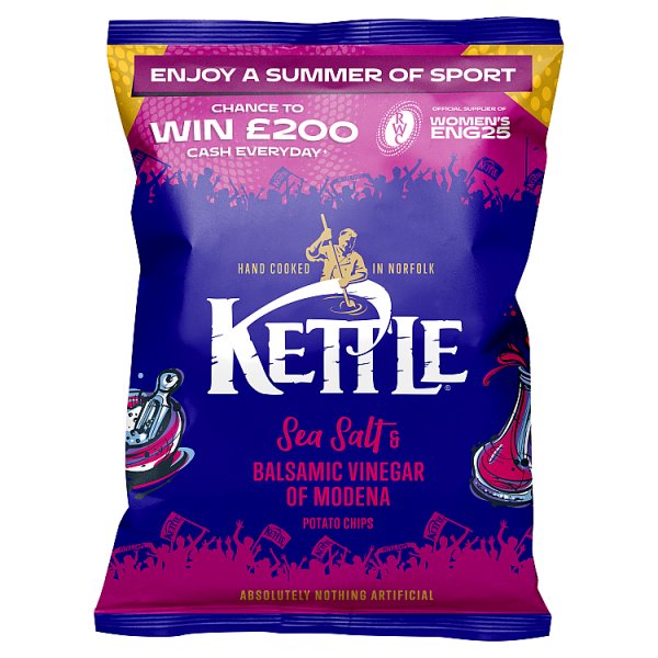 Kettle Sea Salt & Balsamic Vinegar of Modena Potato Chips 40g