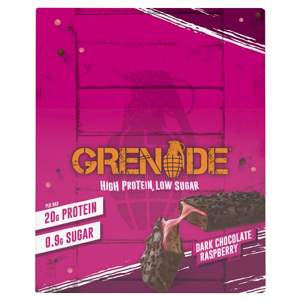 Grenade Dark Chocolate Raspberry Flavour 60g