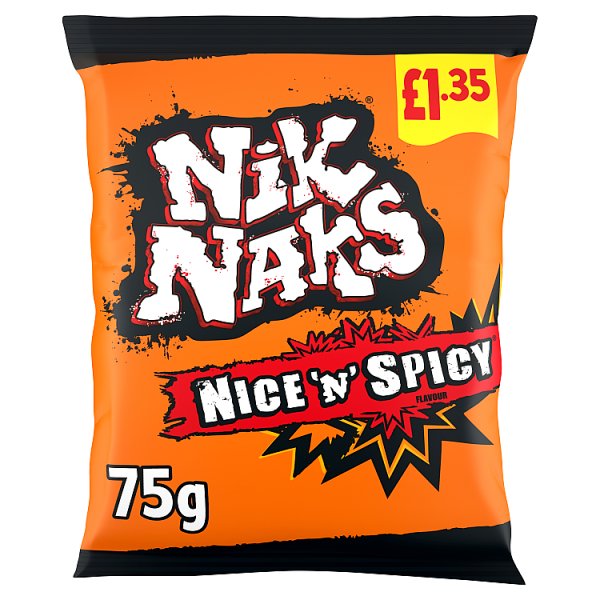 Nik Naks Nice 'N' Spicy Crisps 75g