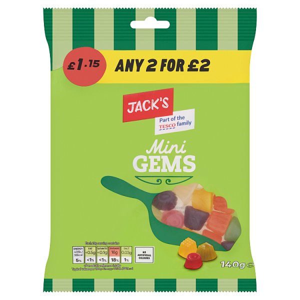 Jack's Mini Gems 140g
